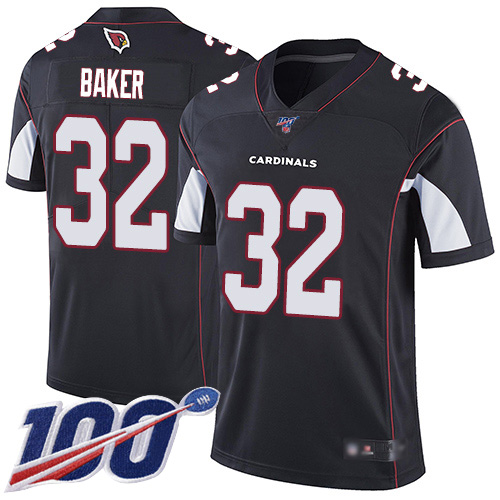 Arizona Cardinals Limited Black Men Budda Baker Alternate Jersey NFL Football 32 100th Season Vapor Untouchable